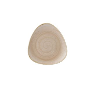 Churchill Stonecast Triangle Plate Nutmeg Cream 192mm (Pack of 12) - GR941  - 1