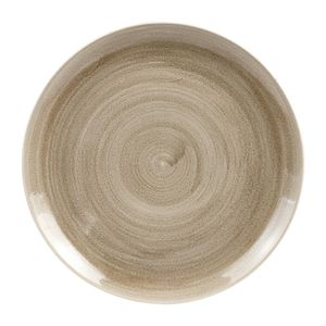 Churchill Stonecast Patina Antique Coupe Plates Taupe 288mm (Pack of 12) - HC786  - 1