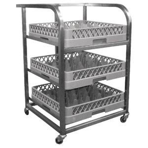 Craven Stainless Steel Glass Tray Trolley - DN596  - 1