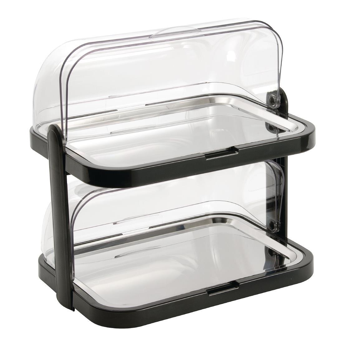 APS Roll Top Cool Display Tray Double Deck - CB794  - 1