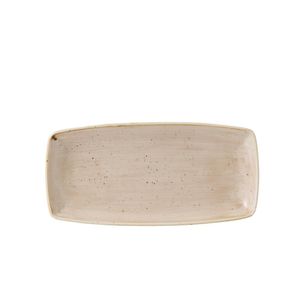 Churchill Stonecast Rectangular Plate Nutmeg Cream 145 x 295mm - GR944  - 1