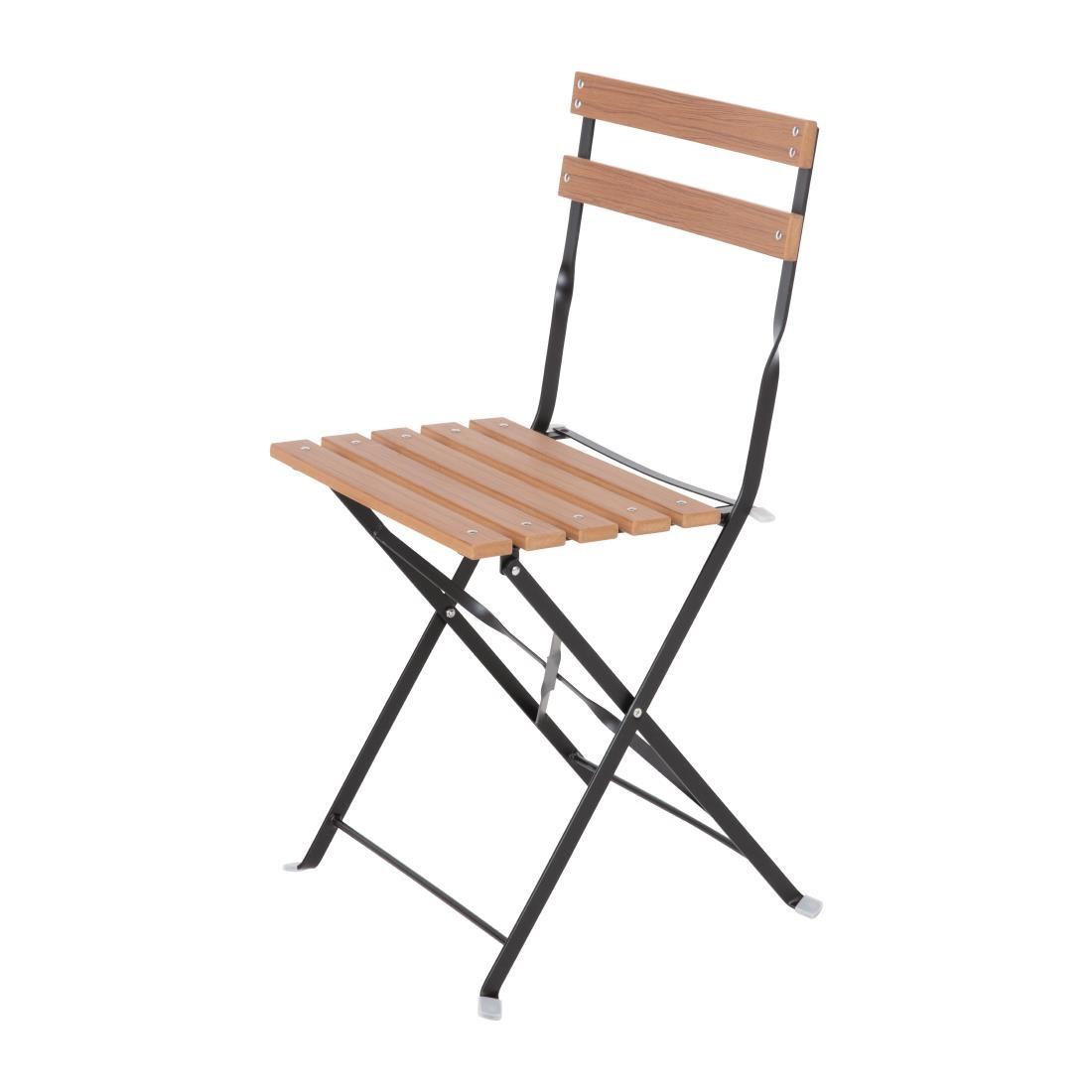 GJ766 - Bolero Faux Wood Bistro Chair (Pack 2) - GJ766  - 11