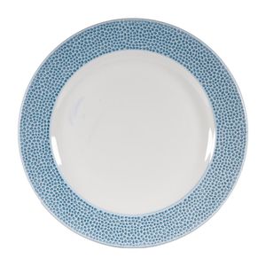 Churchill Isla Footed Plate Ocean Blue 276mm (Pack of 12) - DY867  - 1