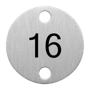 Bolero Table Numbers Silver (16-20) - DY773  - 1