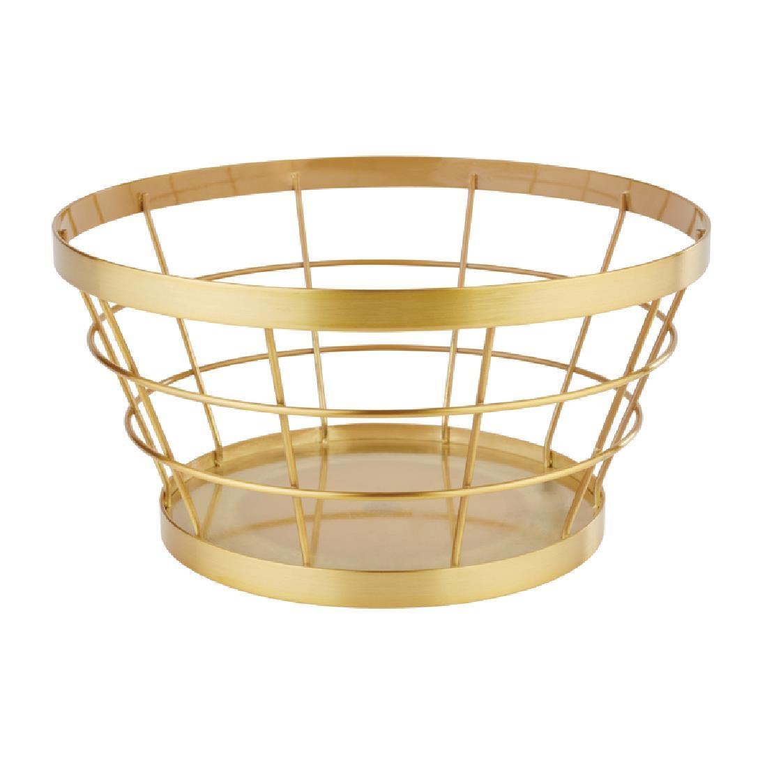 APS+ Metal Basket Gold Brushed 110 x 210mm - CW696  - 1