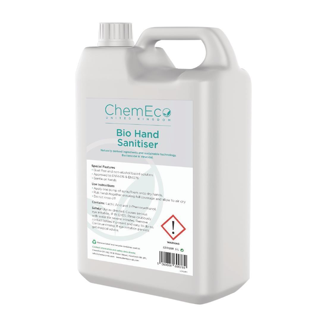 ChemEco Foaming Bio Hand Sanitiser 2x5Ltr - FC574  - 1