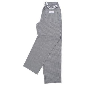 Chef Works Essential Baggy Pants Small Black Check 7XL - A026-7XL  - 3