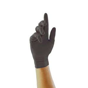 Pearl Powder-Free Nitrile Gloves Black Small (Pack of 100) - FA282-S - 1
