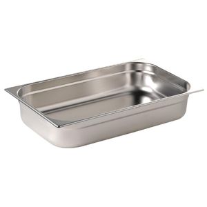 Vogue Stainless Steel 1/1 Gastronorm Pan 65mm - K903  - 1