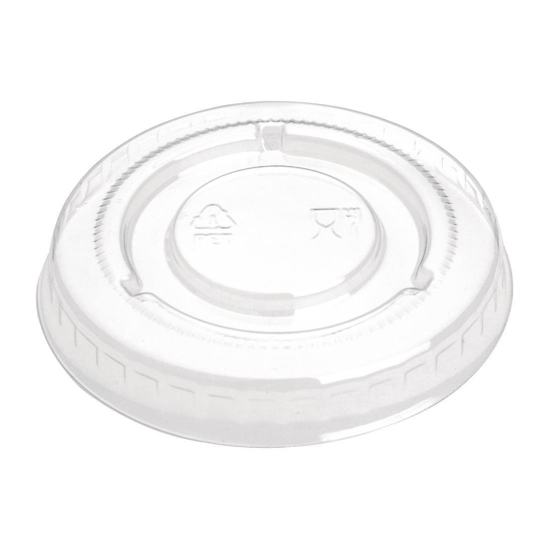 Fiesta Recyclable PET Bagasse Cup Lids Clear (Pack of 1000) - FP426  - 5
