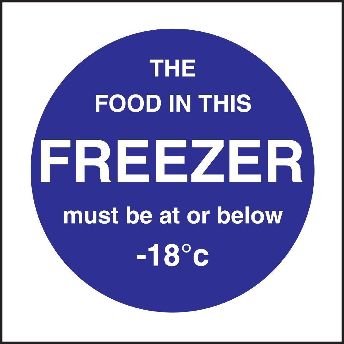 Vogue Food In This Freezer Sign - L839  - 1