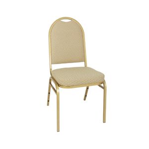 Bolero Steel Banquet Chairs with Neutral Cloth (Pack of 4) - GR360  - 1