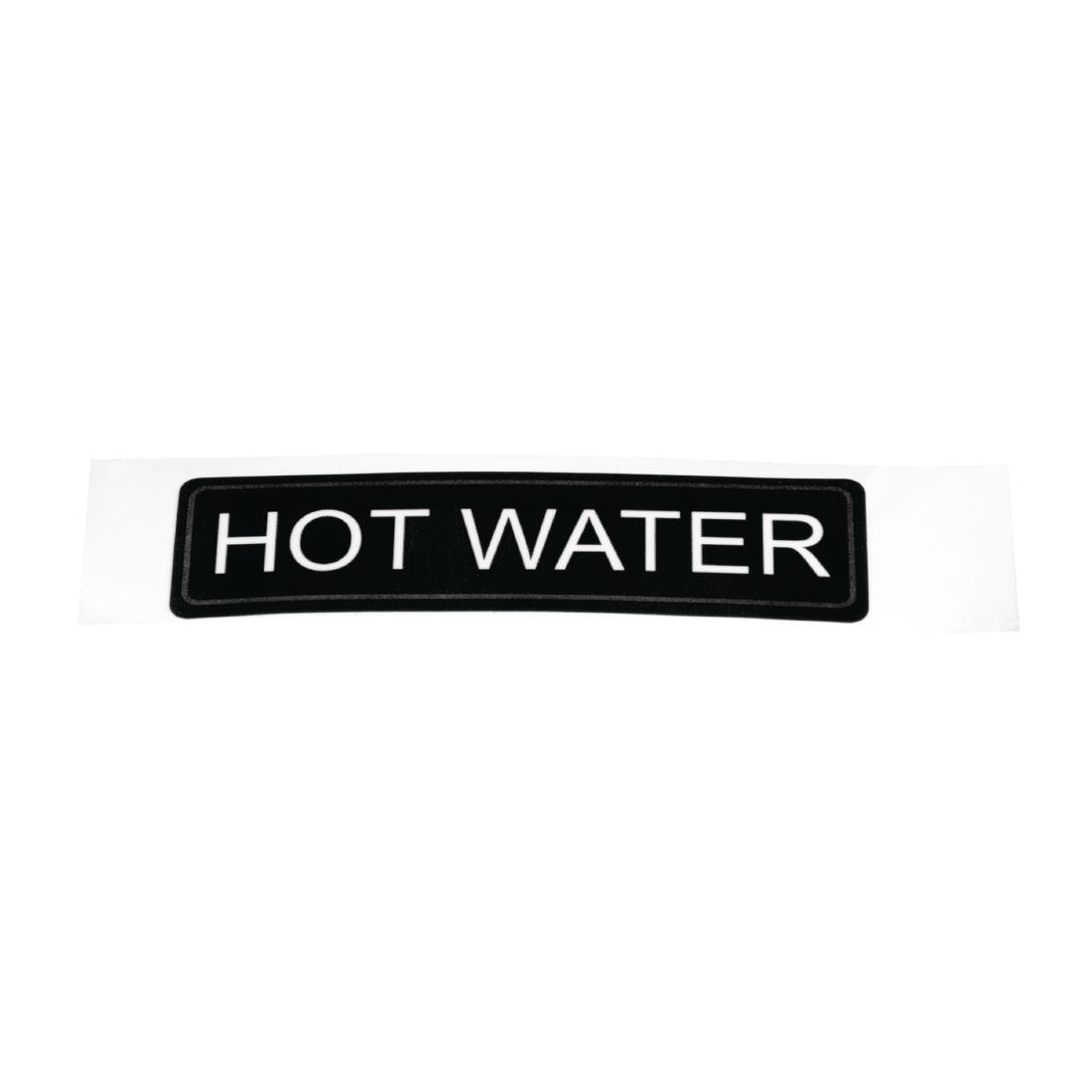 Adhesive Airpot Label - Hot Water - K705  - 2