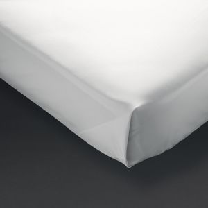 Mitre Comfort Cairo Flat Sheet White 180cm - GW923  - 1