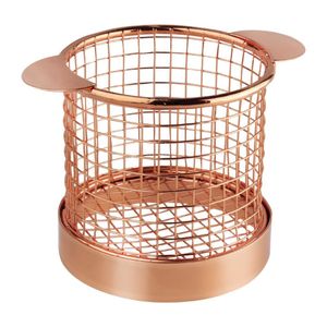 Olympia Round Chip Presentation Basket Copper - CS312  - 1