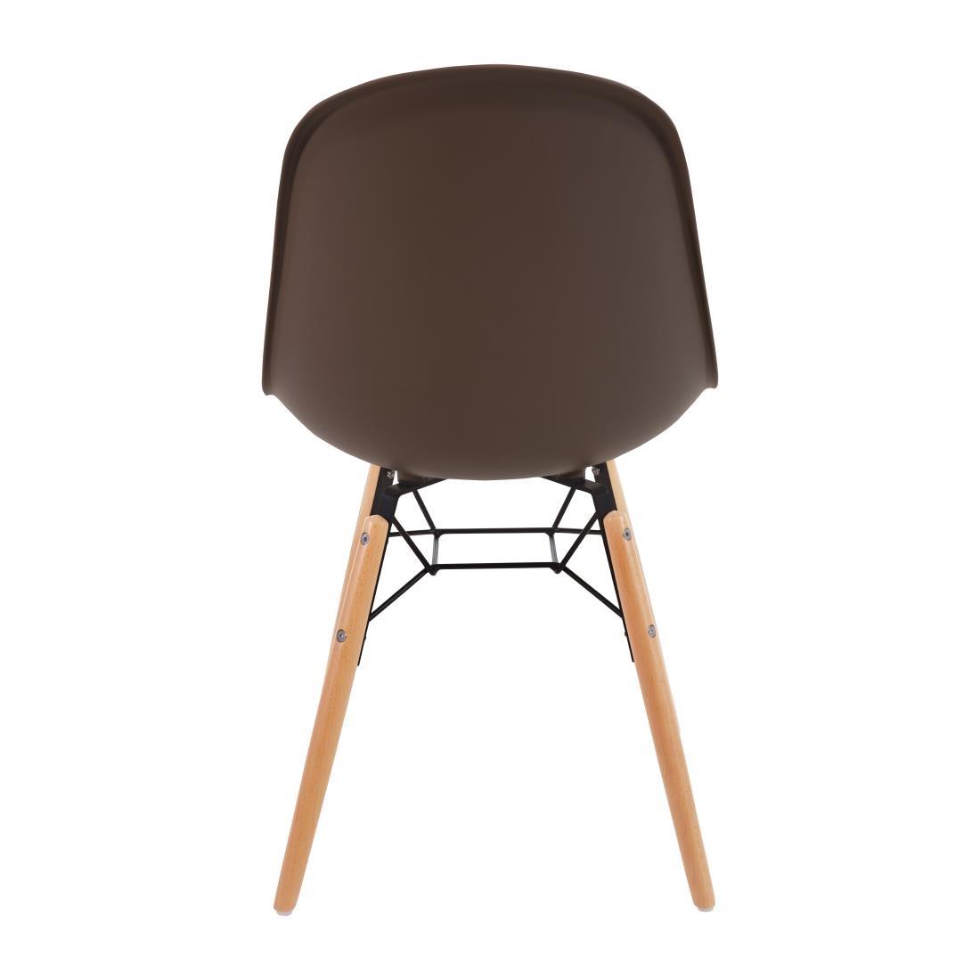 Bolero Arlo Side Chair Coffee (Pack 2) - DM842  - 2