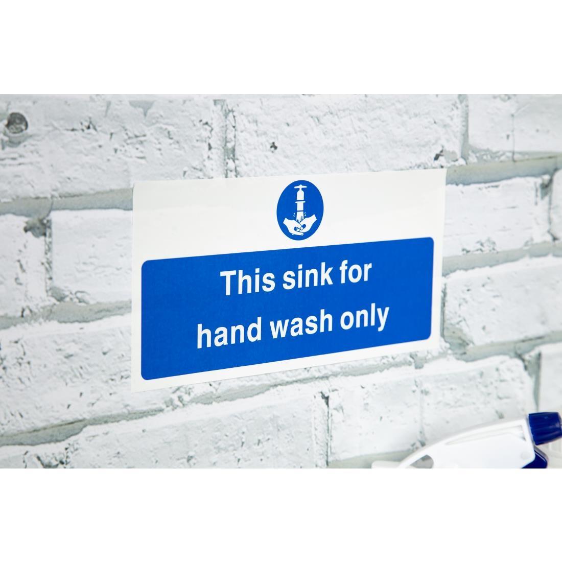 Vogue Hand Wash Only Sign - L952  - 3