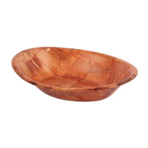 Oval Wooden Bowl Large - L093  - 1