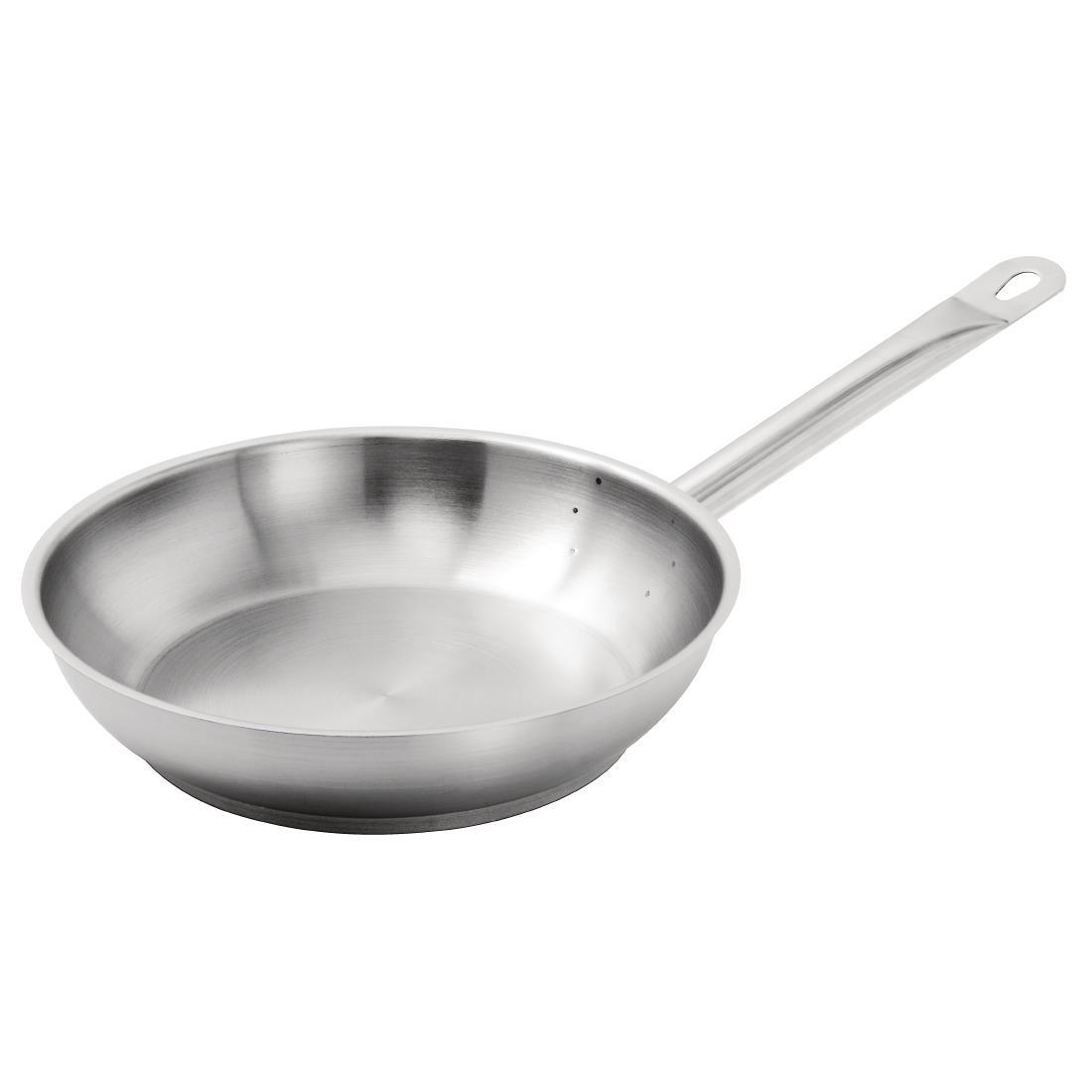 Vogue Stainless Steel Induction Frying Pan 240mm - M925  - 2