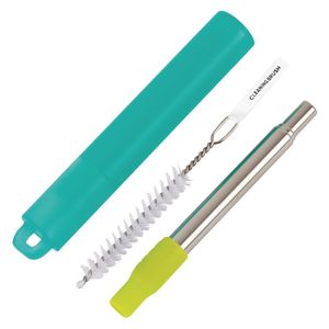 Zoku Reusable Stainless Steel Pocket Straw Teal - FA558  - 1