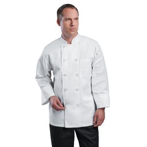 Chef Works Unisex Le Mans Chefs Jacket White M - A371-M  - 1