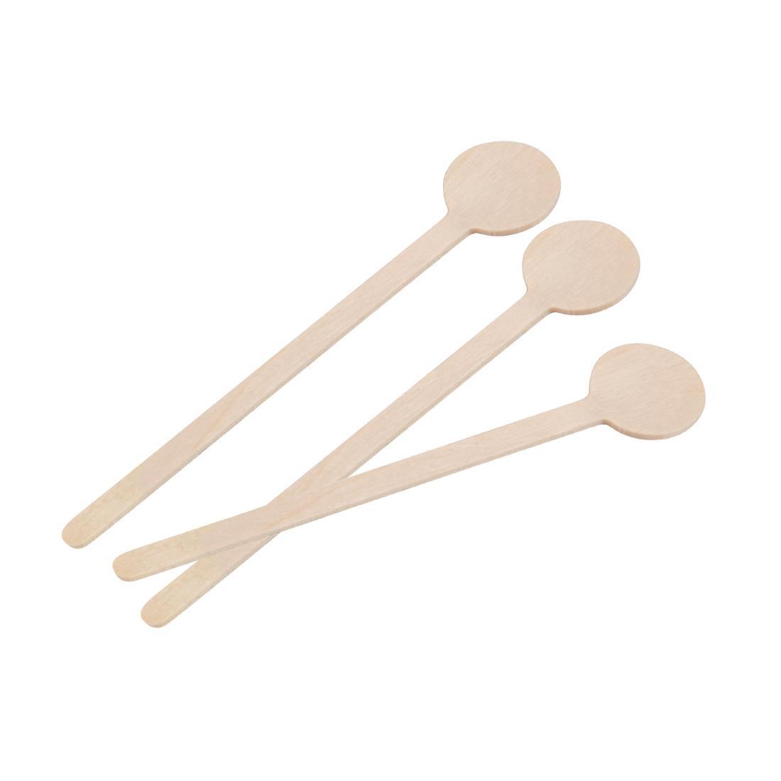 Fiesta Compostable Wooden Cocktail Stirrers 100mm (Pack of 100) - DB492  - 2