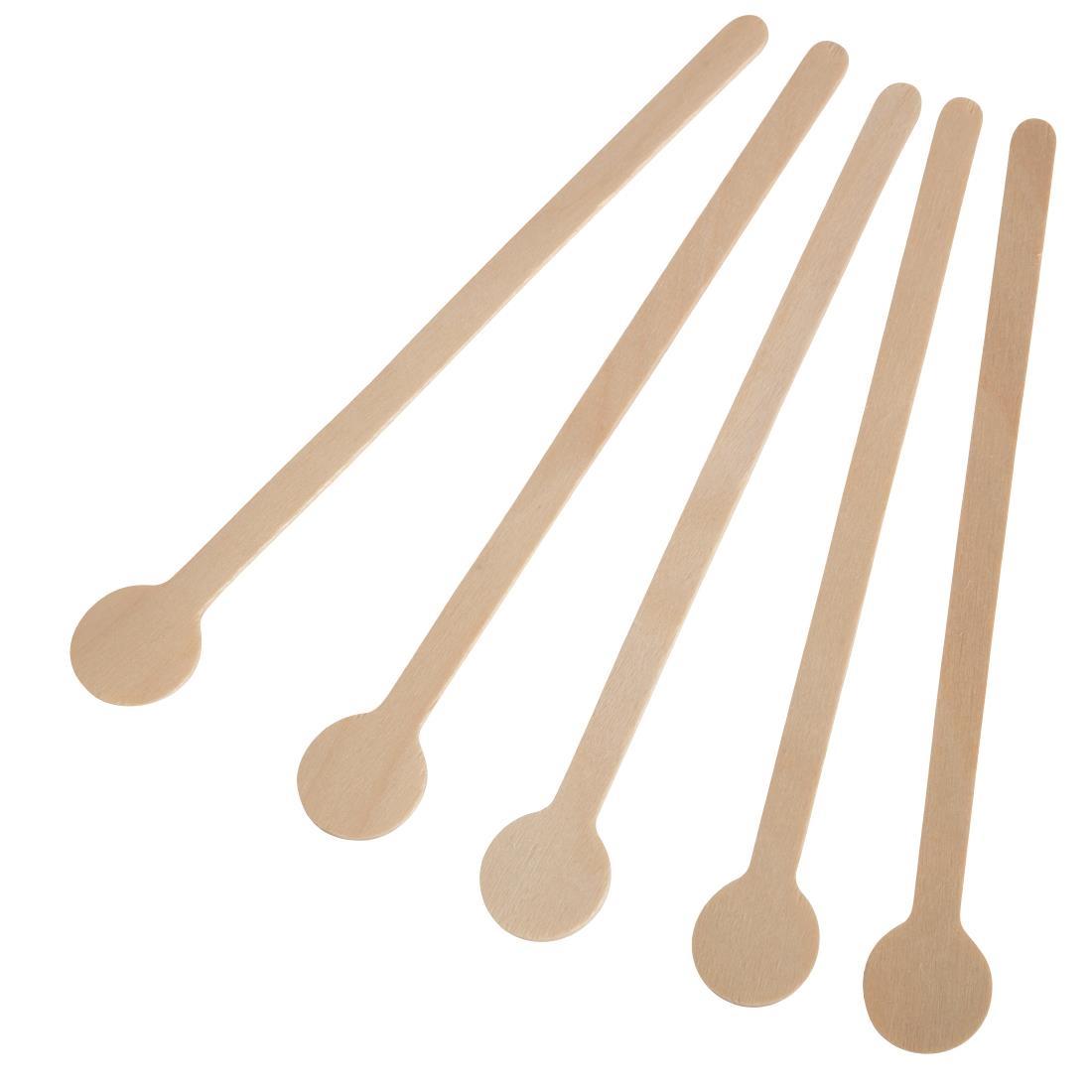 Fiesta Compostable Wooden Cocktail Stirrers 150mm (Pack of 100) - DB493  - 3