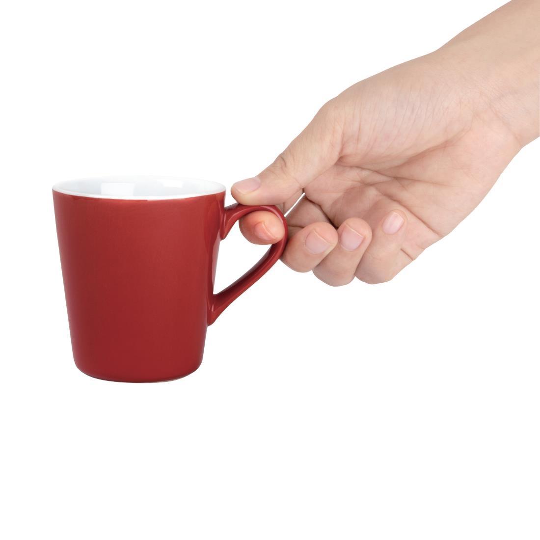 Olympia Cafe Flat White Cups Red 170ml (Pack of 12) - FF990  - 2