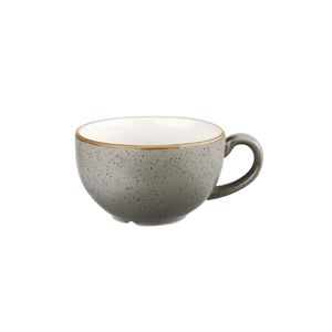 Churchill Stonecast Cappuccino Cup Peppercorn Grey 12oz (Pack of 12) - DK565  - 1