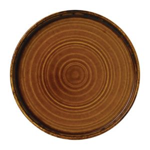 Dudson Harvest Brown Walled Plate 220mm (Pack of 6) - FE386  - 1