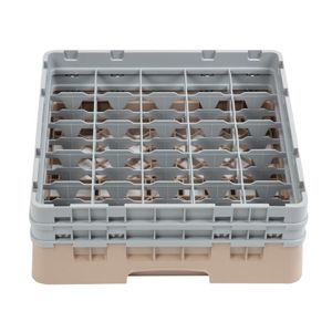 Cambro Camrack Beige 25 Compartments Max Glass Height 133mm - DW555  - 2