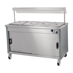 Moffat Mobile Hot Cupboard with Dry Heat Bain Marie 4FBM - DT597  - 1