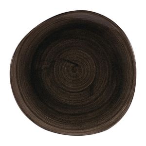 Churchill Stonecast Patina Round Trace Plates Iron Black 286mm (Pack of 12) - DY903  - 1