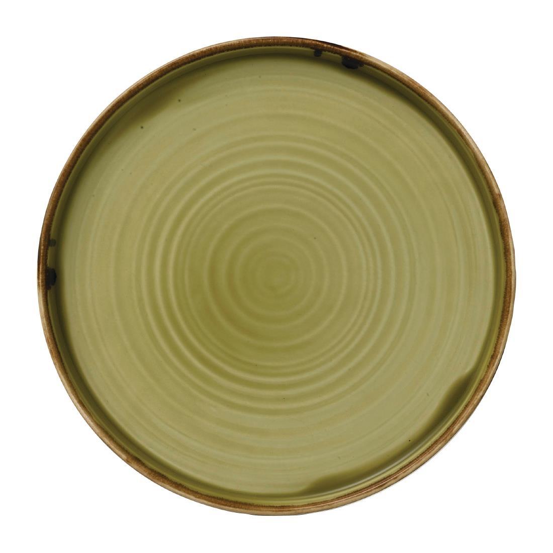 Dudson Harvest Green Walled Plate 260mm (Pack of 6) - FE395  - 1