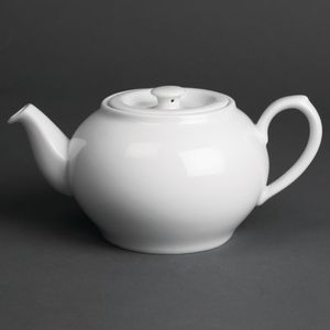Royal Porcelain Oriental Teapots with Lids 600ml (Pack of 2) - CG124  - 1
