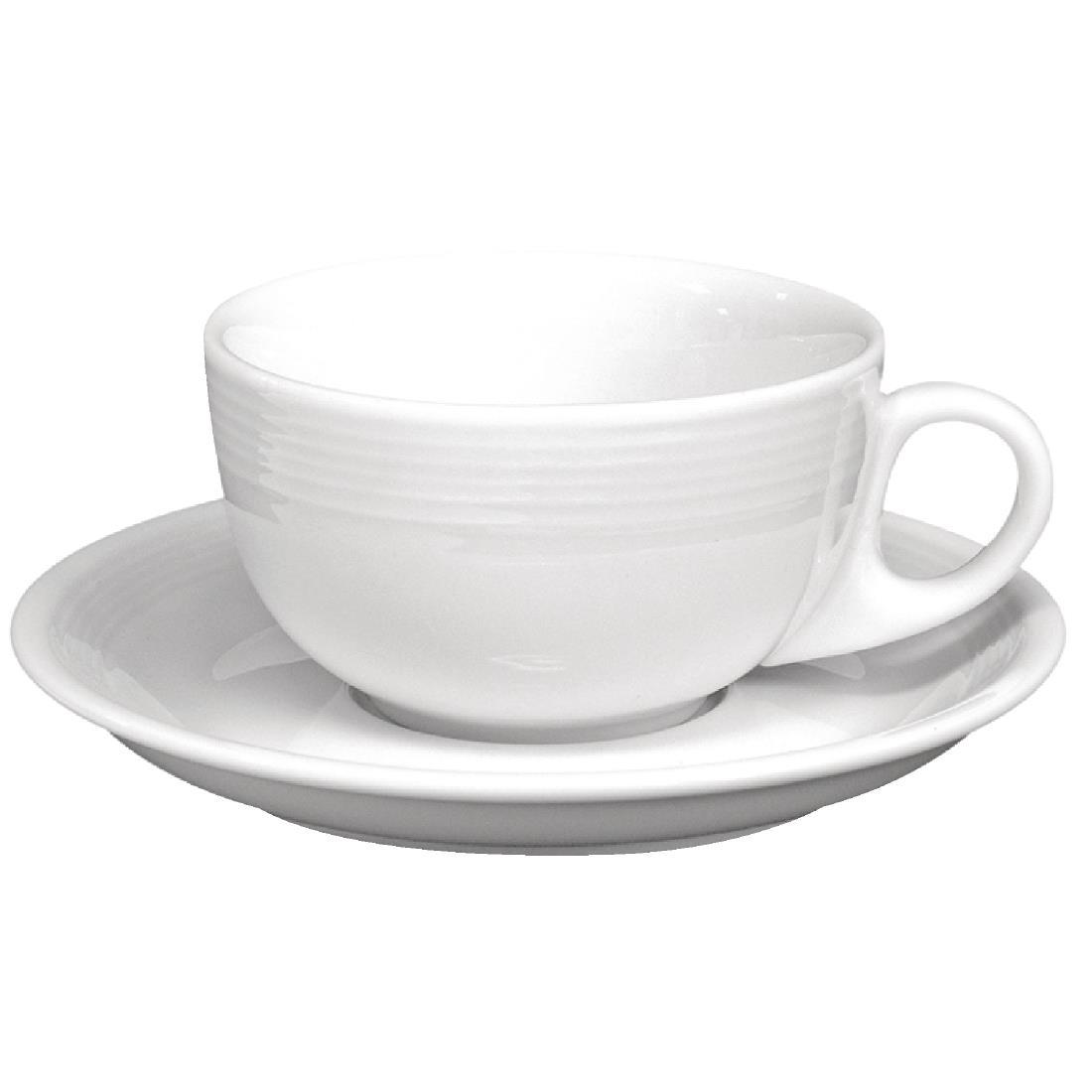Olympia Linear Cappuccino Cups 206ml (Pack of 12) - U086  - 3
