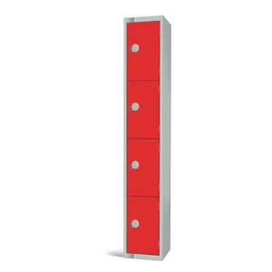 Elite Four Door Manual Combination Locker Locker Red - W952-CL  - 1