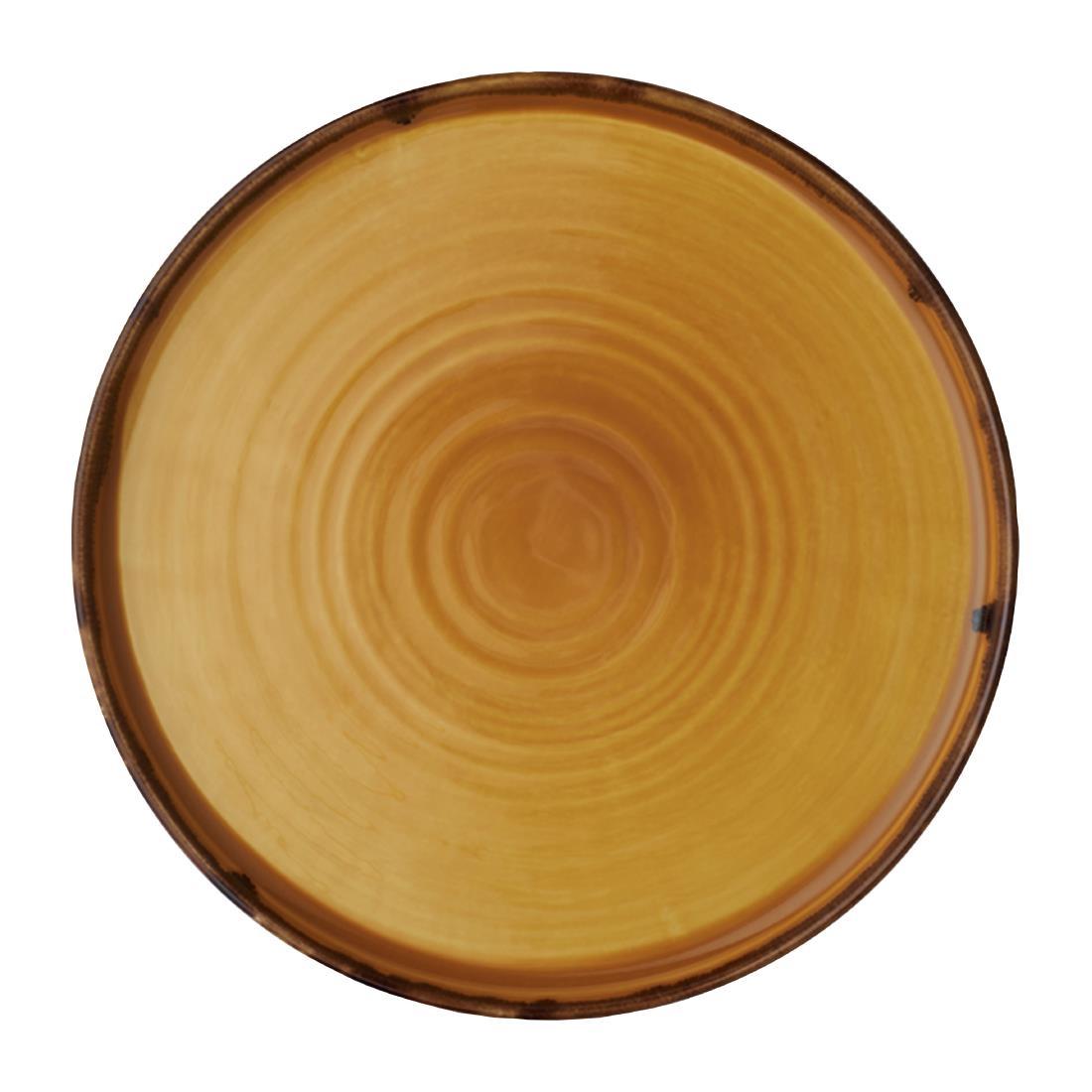 Dudson Harvest Walled Plates Mustard 260mm (Pack of 6) - FX155  - 1