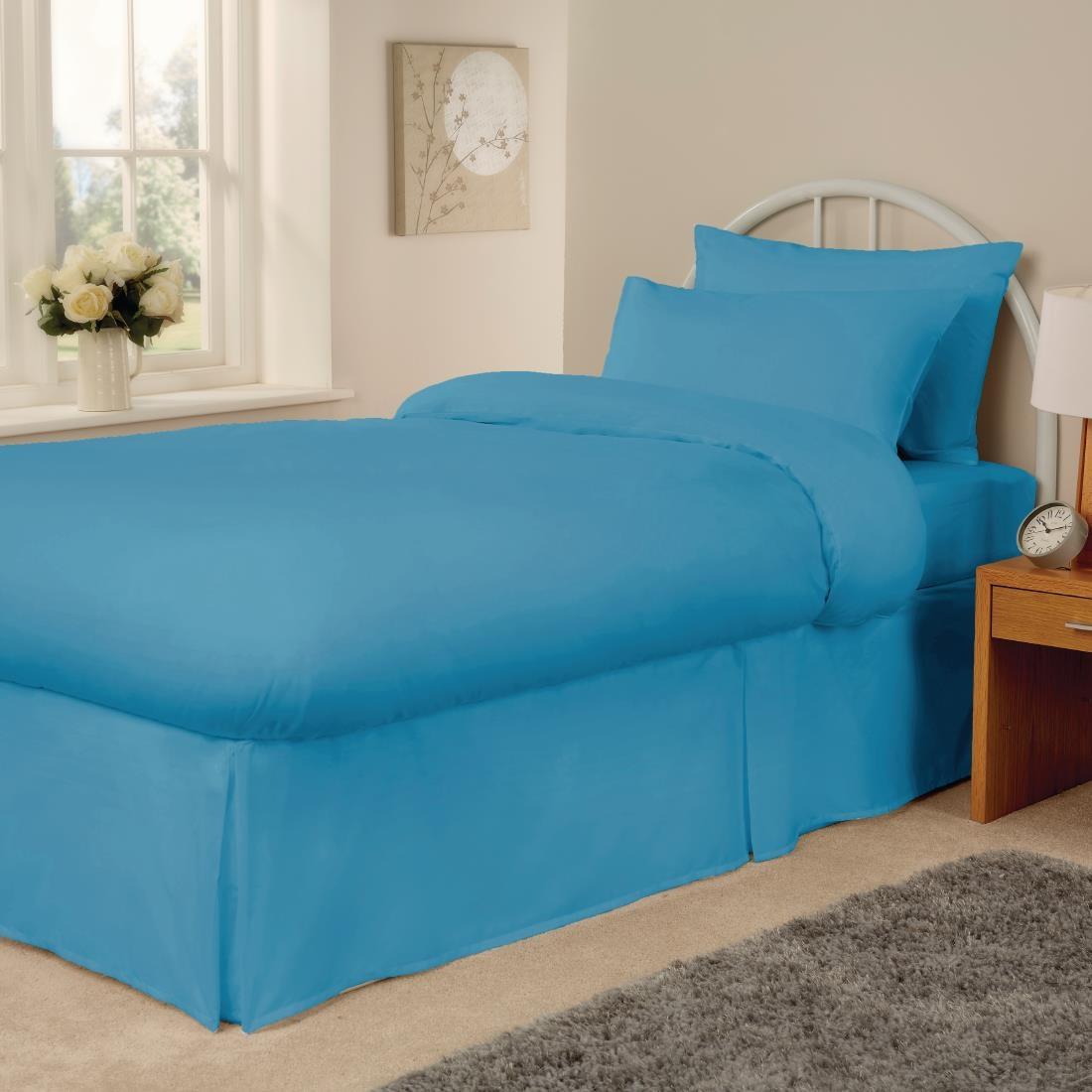 Mitre Essentials Spectrum Fitted Sheet Turquoise King - HB667  - 1