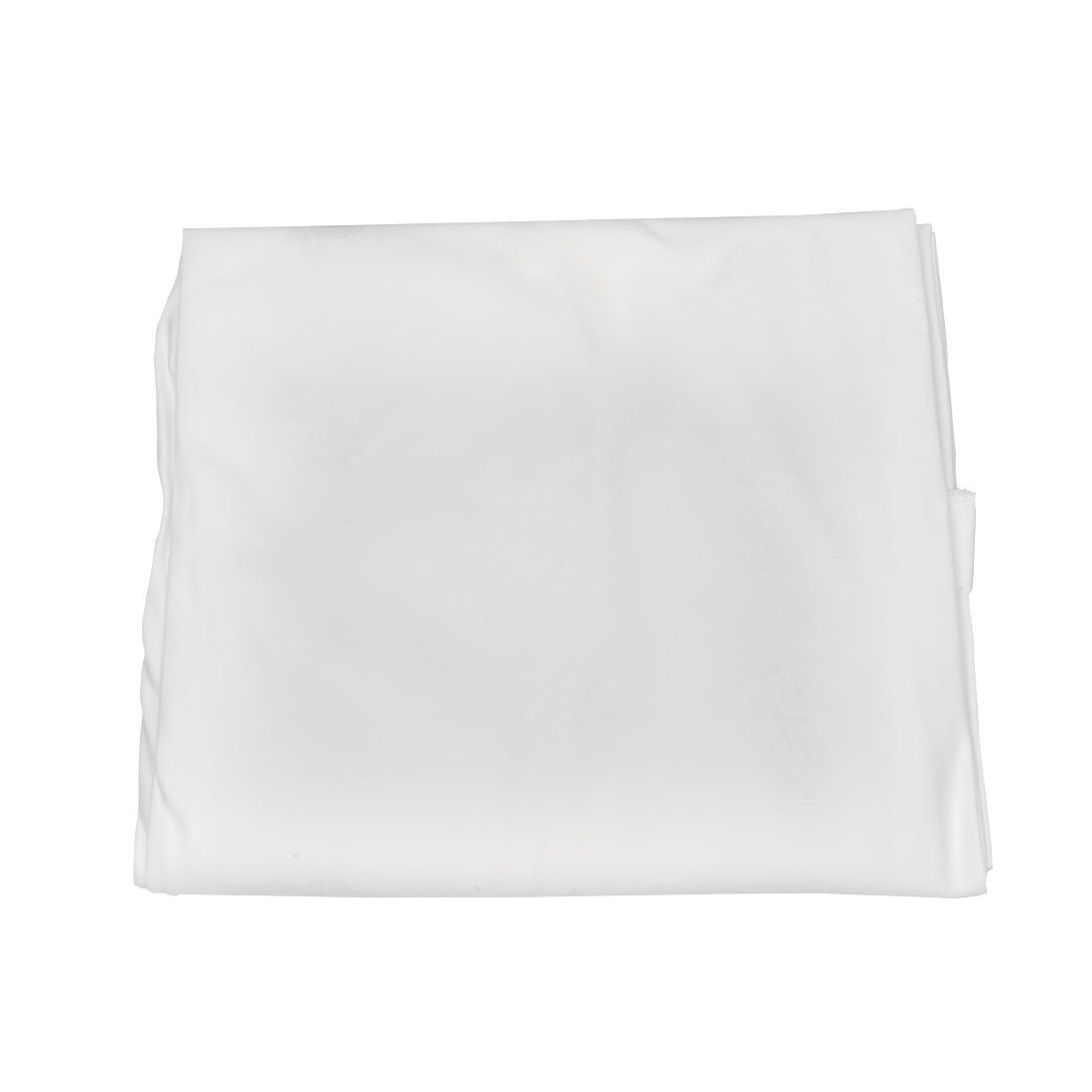 Mitre Luxury Luxor Round Tablecloth White 1725mm - HB558  - 3