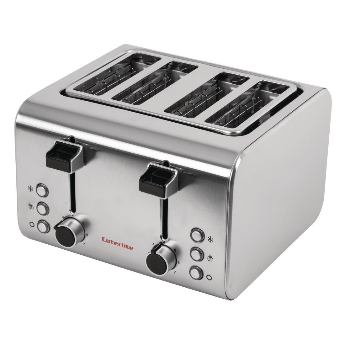 Caterlite 4 Slot Stainless Steel Toaster - CP929  - 3