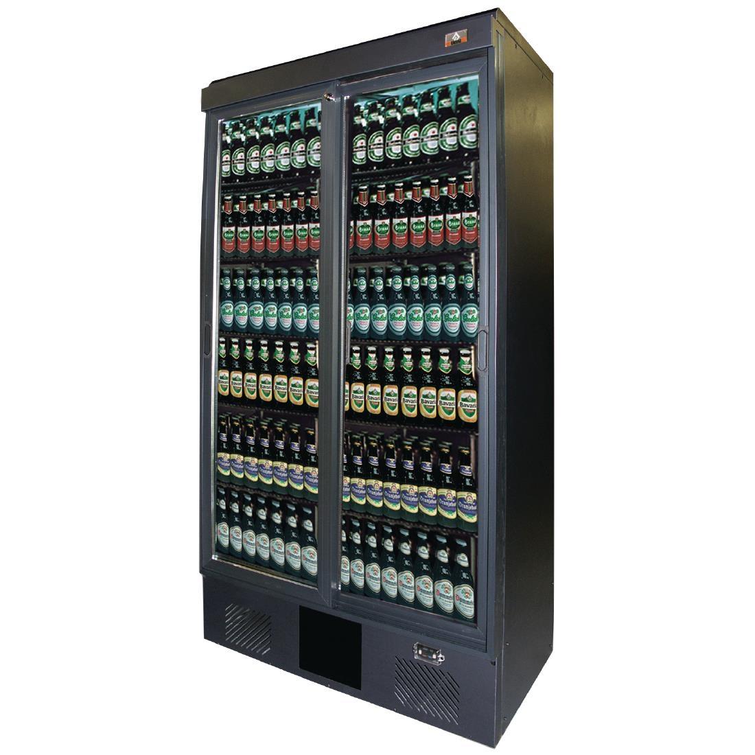 Gamko Maxiglass 2 Glass Door 500Ltr Bottle Cooler Cabinet MG2/500SD - CE564  - 2
