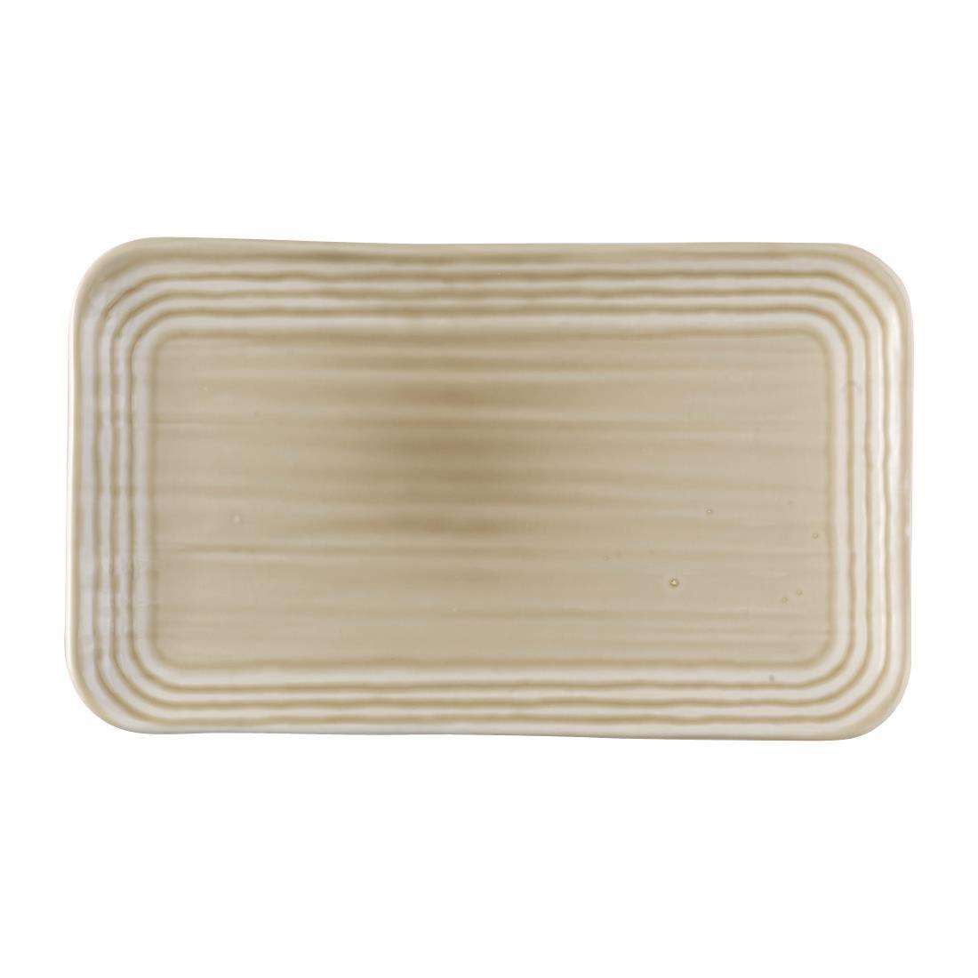 Dudson Harvest Norse Linen Organic Rect Plate 269x160mm (Pack of 12) - FS810  - 1