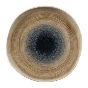 Churchill Stonecast Aqueous Organic Round Plates Bayou Taupe 264mm (Pack of 12) - FC178  - 1