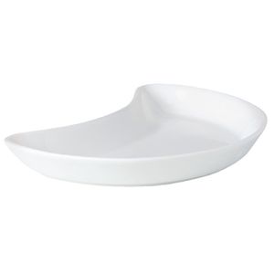 Steelite Simplicity White Crescent Salad Plates 202mm (Pack of 12) - V0082  - 1