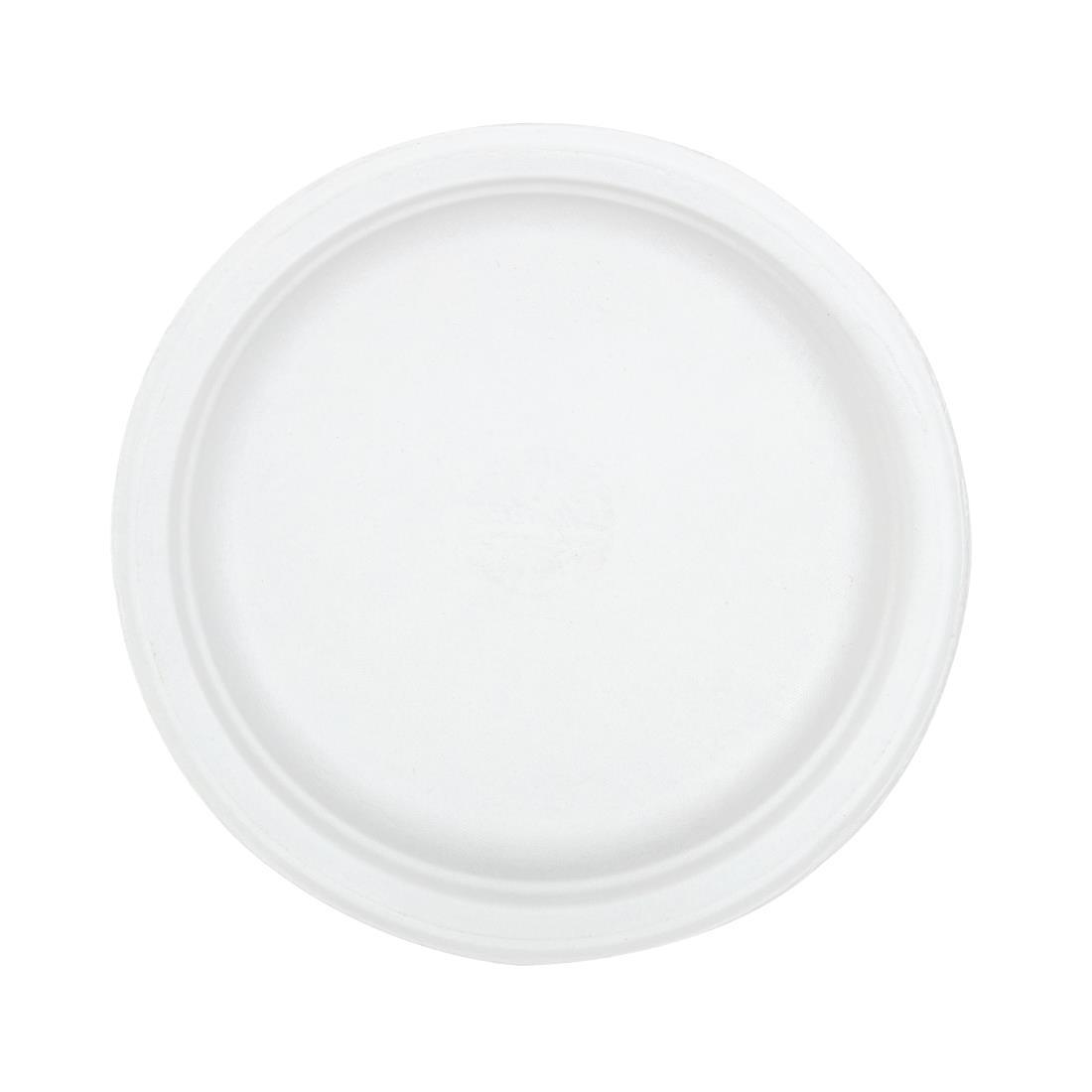 Huhtamaki Compostable Moulded Fibre Chinet Plates 220mm (Pack of 125) - CM148  - 3