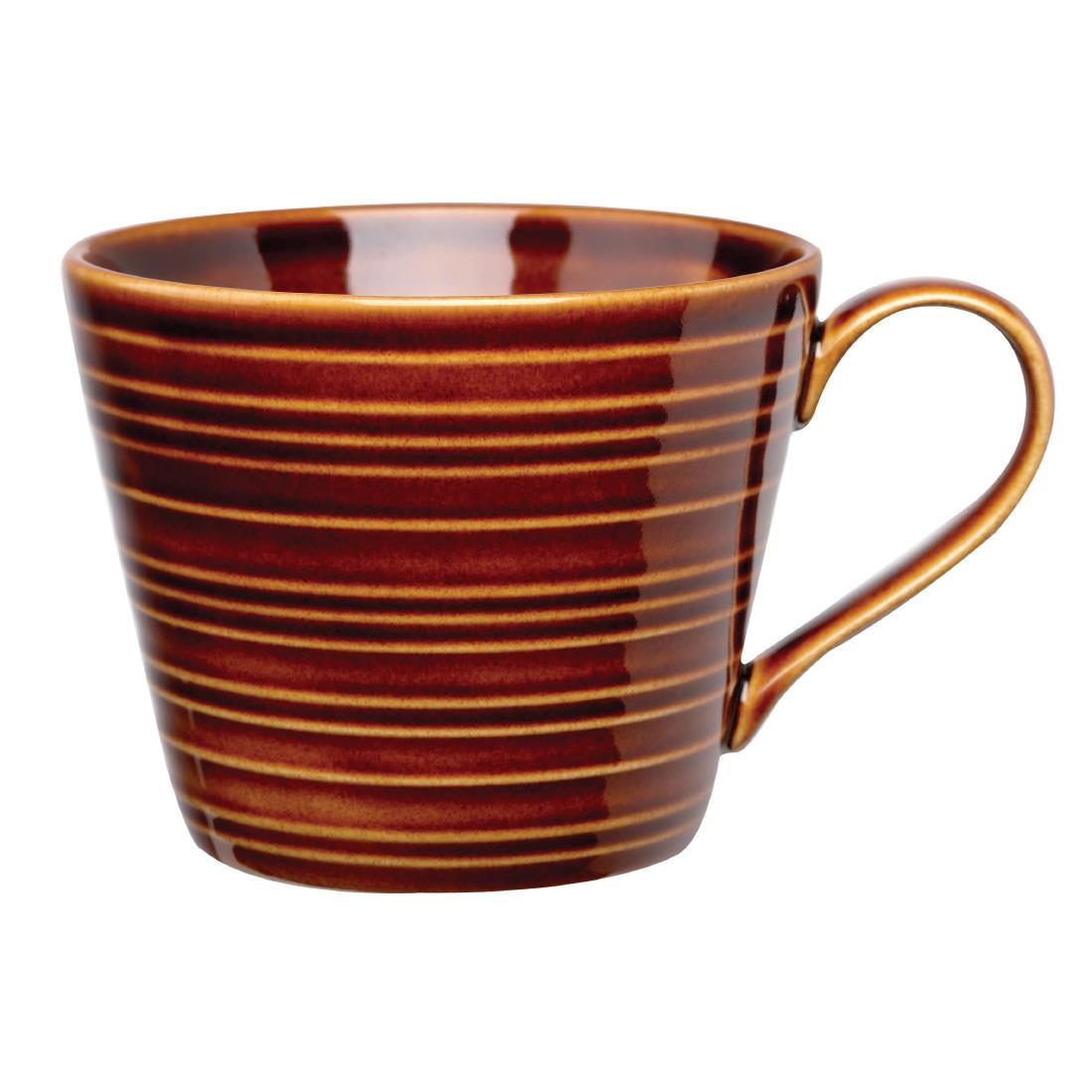 Art de Cuisine Rustics Brown Snug Mugs 341ml (Pack of 6) - GF703  - 1