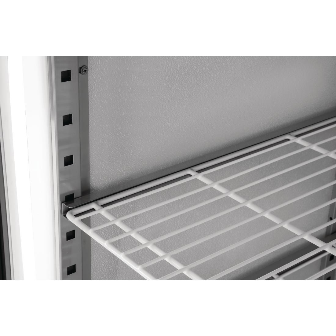 Polar G-Series Upright Double Door Freezer 1200Ltr White - CD616  - 4