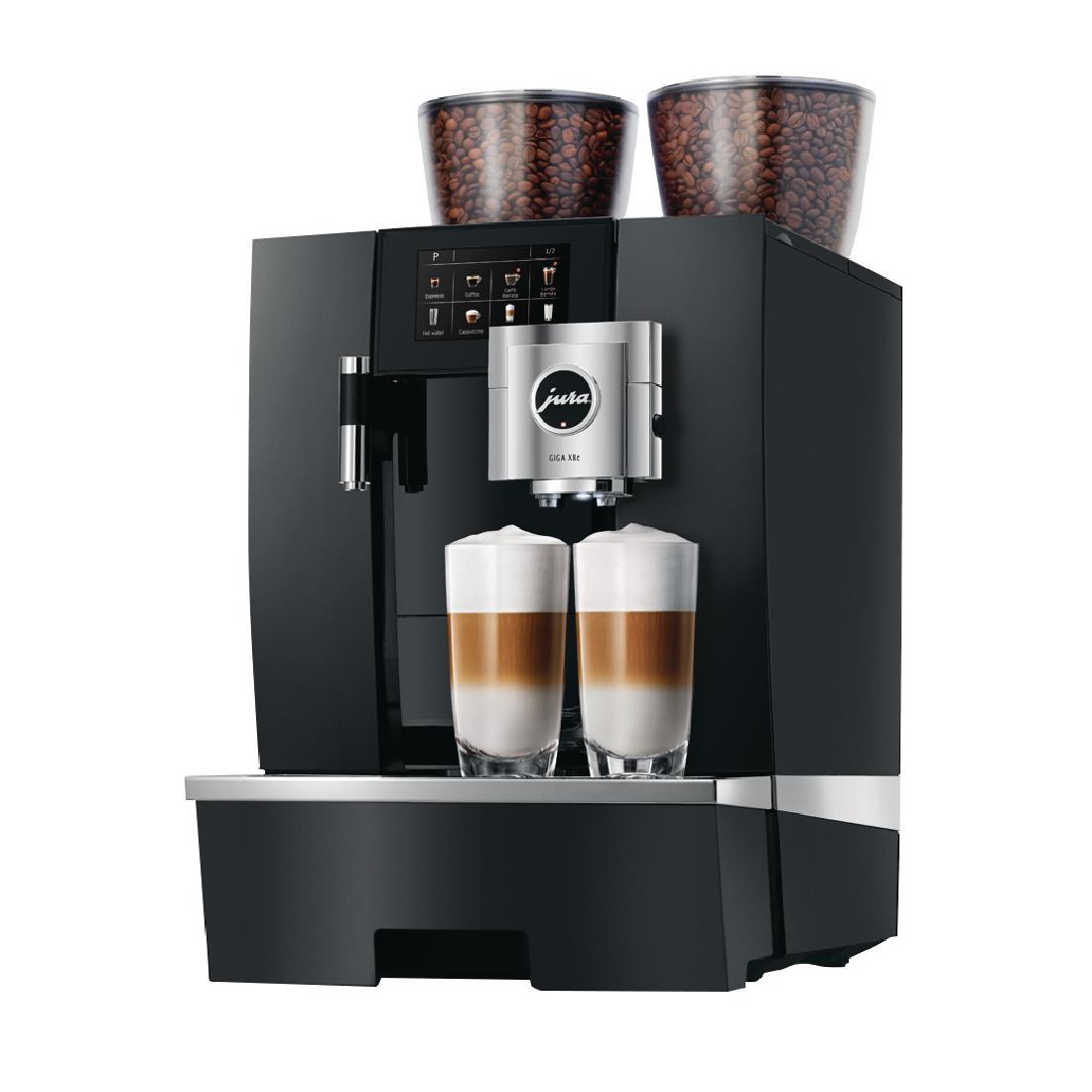 Jura Giga X8c Mains Fill Bean to Cup Coffee Machine Black - FB456  - 1