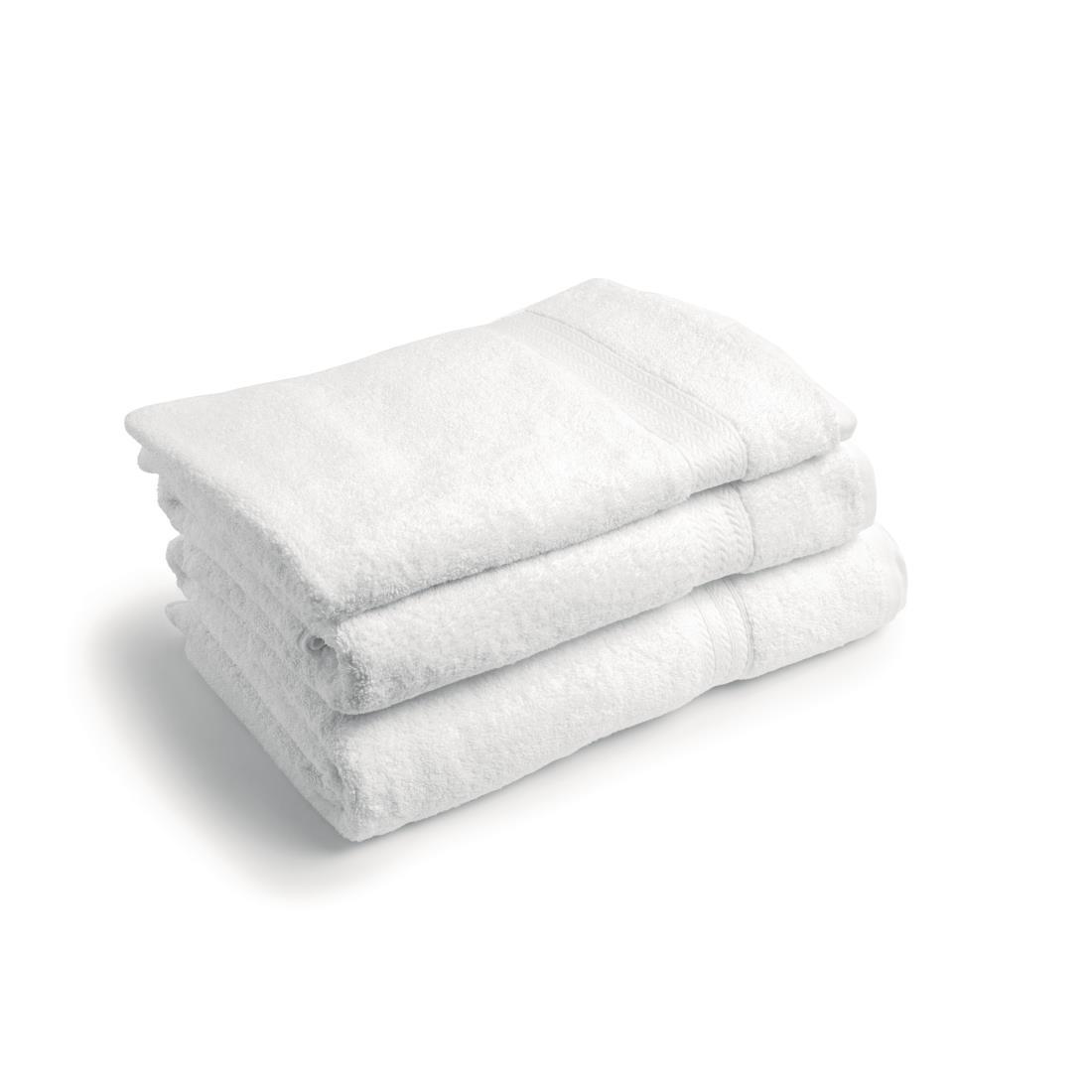 Mitre Comfort Riviera Bath Towel White - GT854  - 3